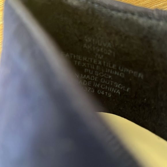 Anne Klein Navy Loafer Tassel Smoking Flat Shoe Sz 7M Iflex Like New Suede - Picture 9 of 9